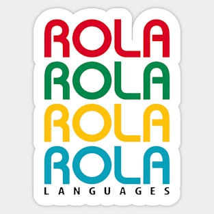 Rola Languages logo stacked Sticker